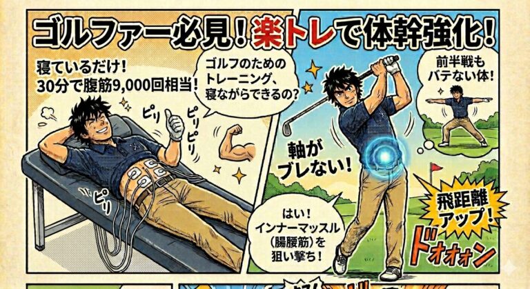 ゴルフの飛距離アップに「楽トレ」？後半のスコアが崩れない体を作るには
