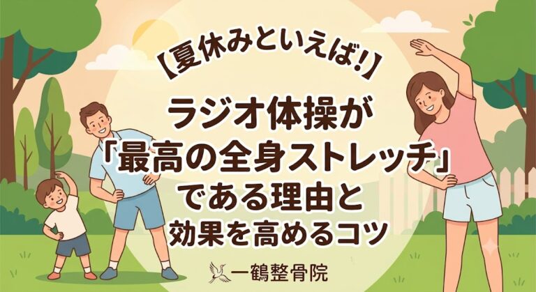 【夏休みといえば！】ラジオ体操が「最高の全身ストレッチ」である理由と効果を高めるコツ